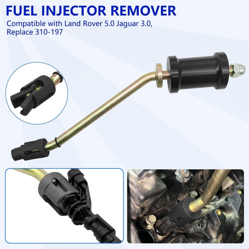 ZKTOOL 310-197 Fuel Injector Removal and Installation Tool,Injector Seal Install Tool, Compatible with Land Rover Jaguar 3.0L 5.0L Gasoline Engines，OEM 310-198 310-199,Includes Fuel Injector Flush - Image 2